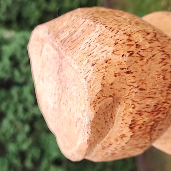 Primitive hand carved wooden owl figurine - Picture 12 of 16